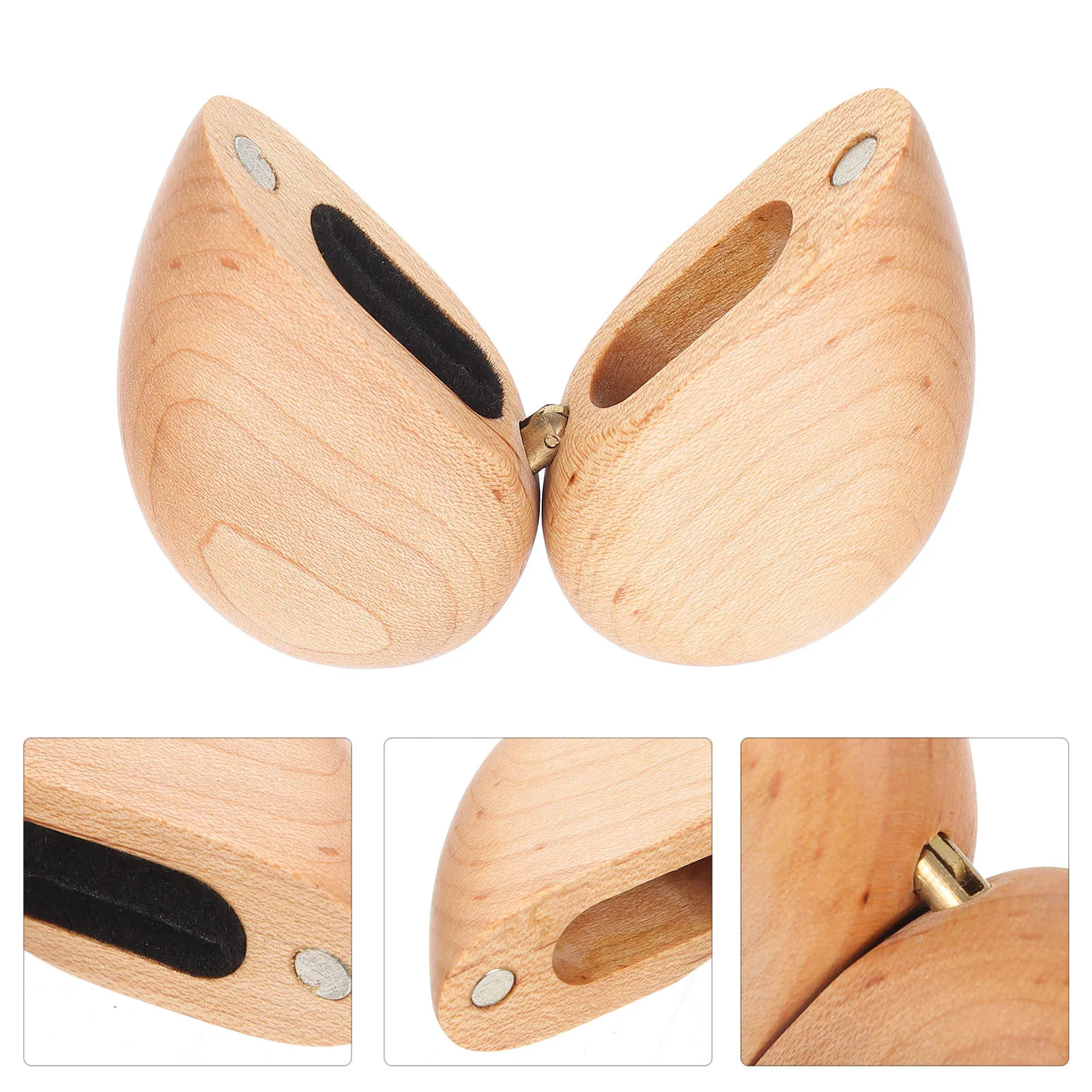 

1Pcs Heart-Shaped Wooden Ring Organizing Box Storage Case for Proposal Wedding Engagement Rings Ring Storage Box