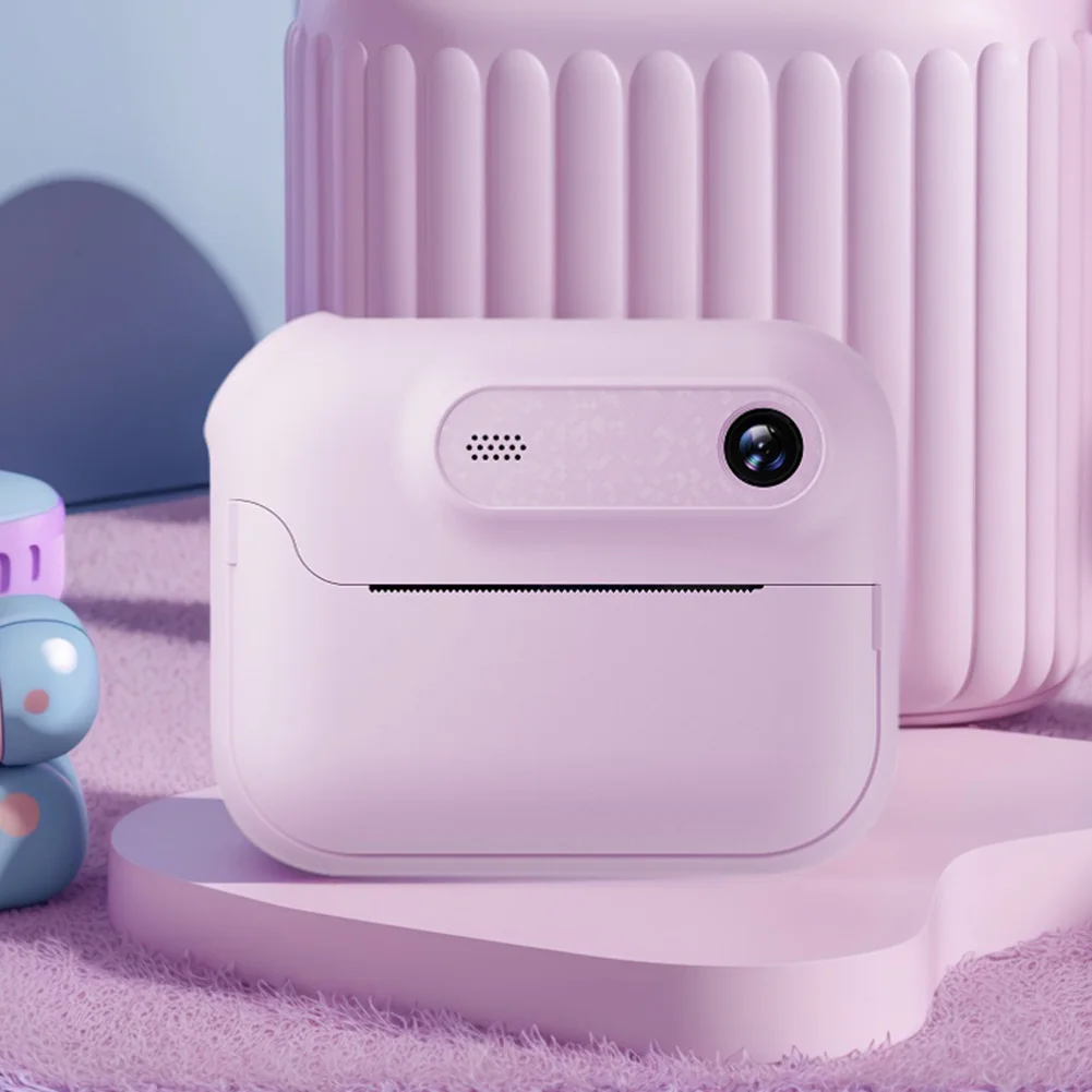 Câmera de impressão instantânea câmera de vídeo digital 1080p mini câmera de impressão térmica suporte 17 idiomas impressora de câmera infantil por 5-13 anos