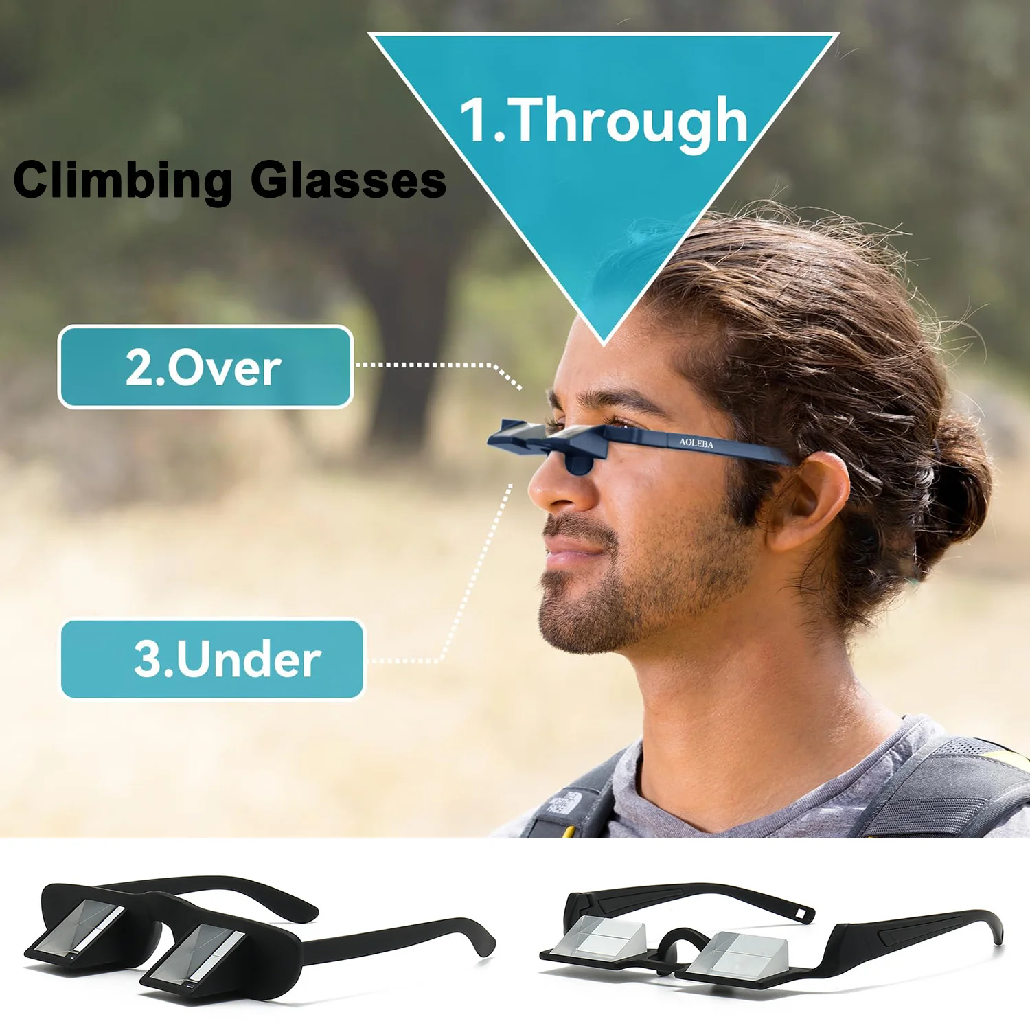 HD очки для скалолазания, легкие страховочные очки, очки повышают комфорт, безопасность, универсальные очки с призмой для альпинистов на открытом воздухе
