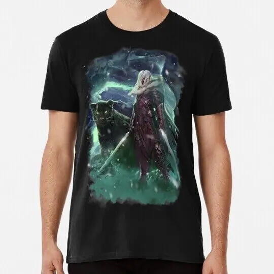 Drizzt And Guenhwyvar Do urden Drow Fighter S to 5XL Made in the USA T-Shirt