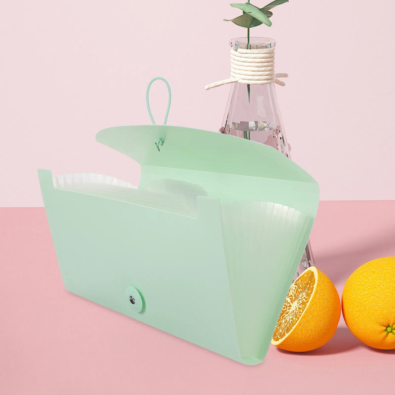 

Accordion Receipt Organizer B6 Bills Folder Portable Office School Folder for Receipts Bills Coupons Cards Statements Storage