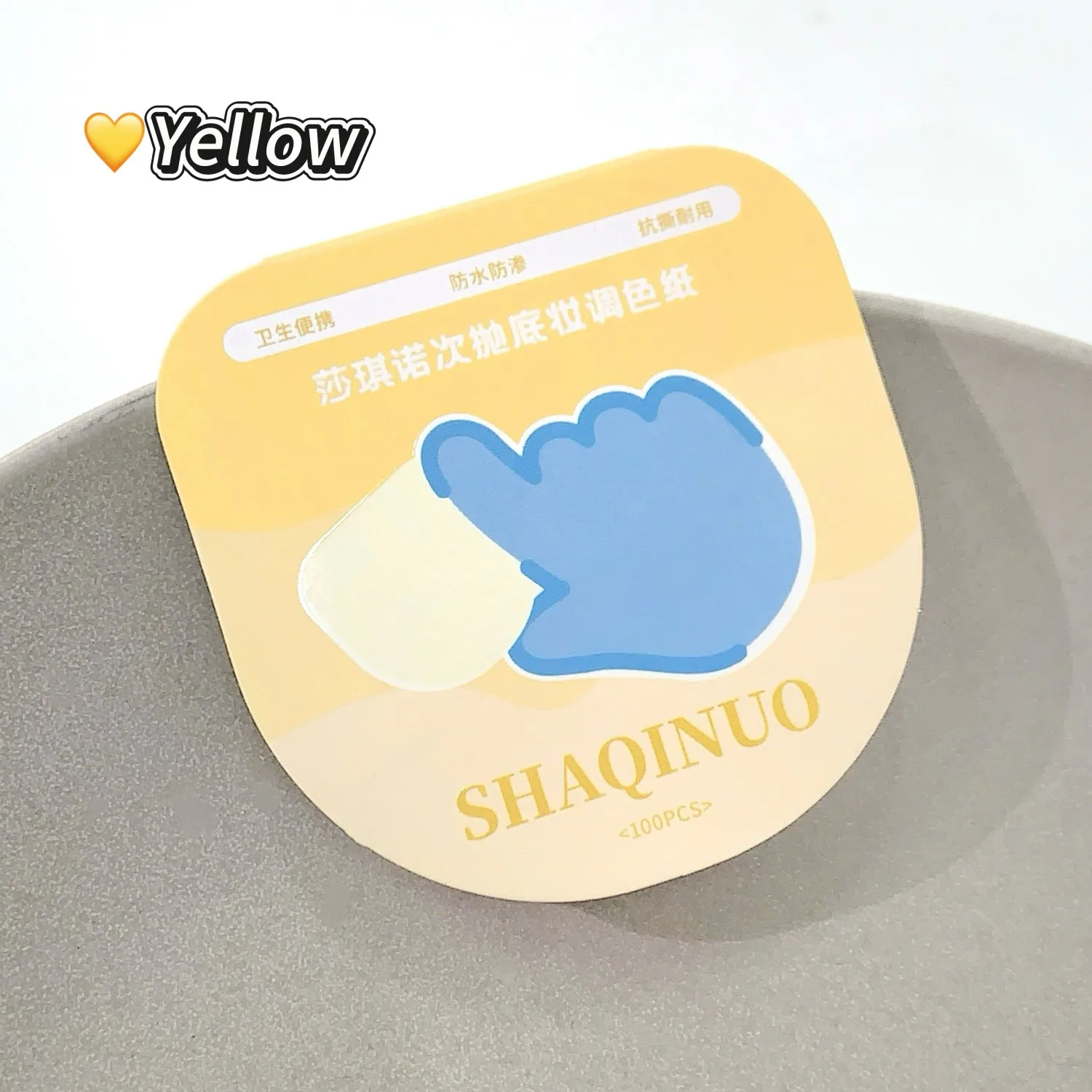 SHAQINUO 100 Sheets Disposable Makeup Palette Paper - Professional Sulfate Paper Non-Penetrating Waterproof for Foundation, Conc