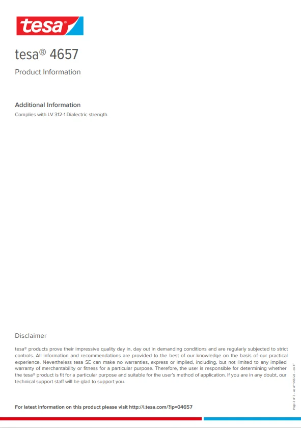 TESA 4657 20mm x 50m (Grey) High Performance Double Sided Tape Heat-resistant