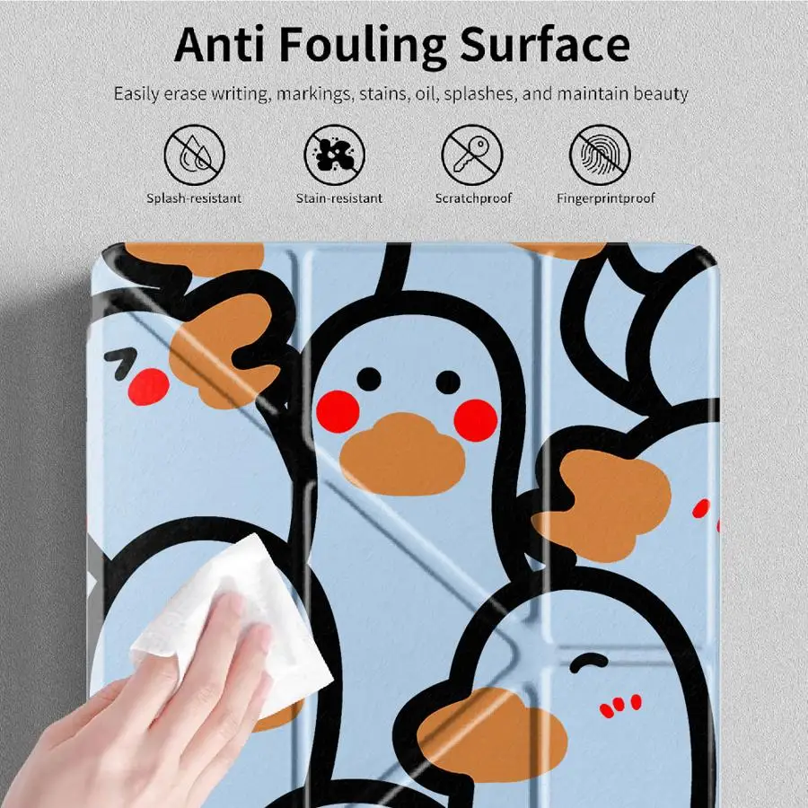 Holder Cover Tablet Case For iPad Air 4 5 M3 M2 M4 11inch Mini 6 7 Pro 2025 Pro 11th 10th 9th 8th 7th 12.9inch Y-Fold Cartoon
