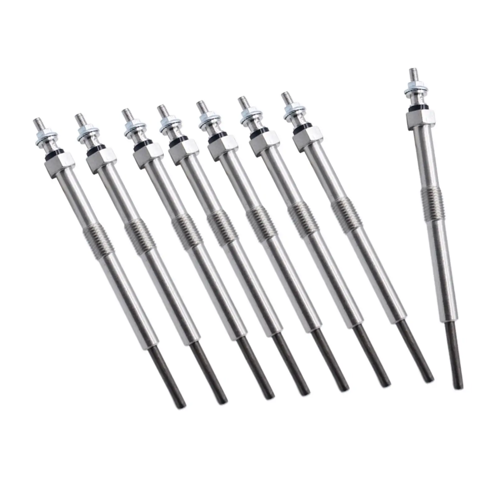 Diesel Glow Plug 8pcs Fast Start Premium Metal Replacement for GM Duramax 6.6L 2006-2010 Silverado Sierra