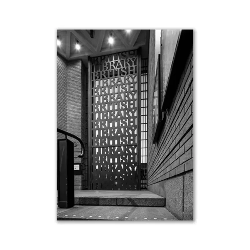 Modern Black and White Romantic Europe France German Cities Landscape Photograph Printed Poster Wall Art Picture Canvas Paint