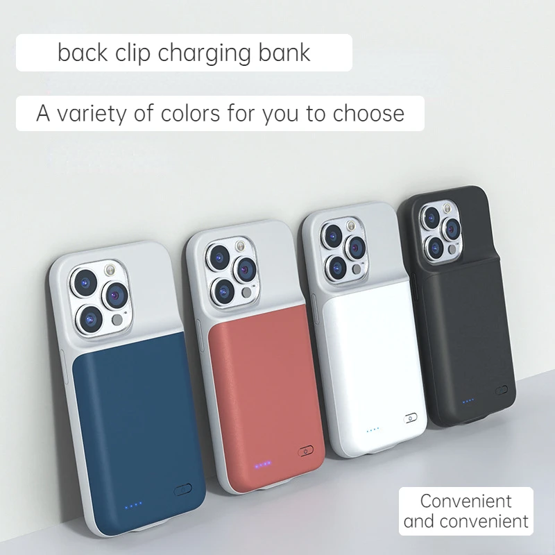 10000mah for iPhone 13 Back clip charging treasure large capacity integrated charging portable back nail