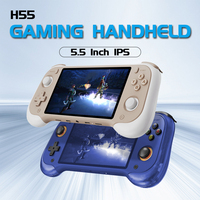 New H55 Portable Retro Game Console 5.5 Inch IPS HD Screen 5000mAh Battery 64G PSP Gift