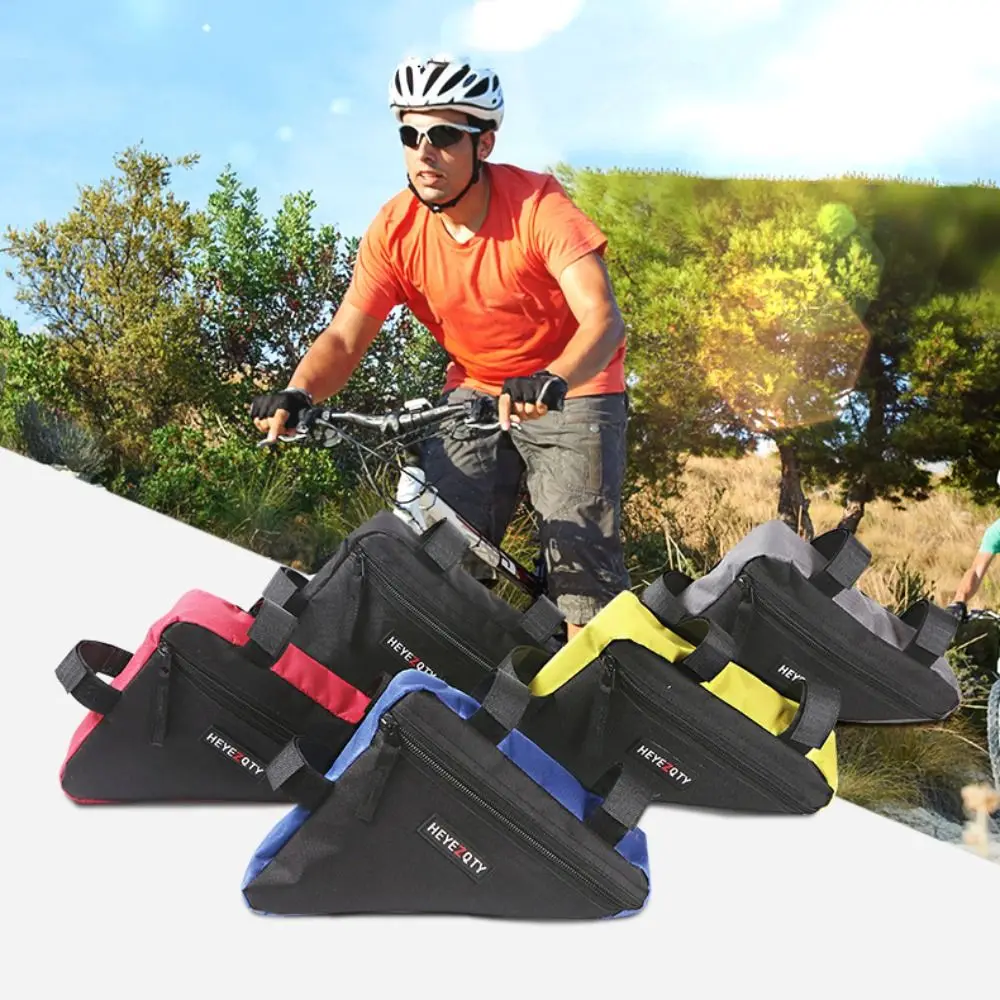 

Polyester Bicycle Triangle Bag Ultra-light Large Capacity Bike Beam Hanging Bag Portable Durable Saddle Frame Pouch