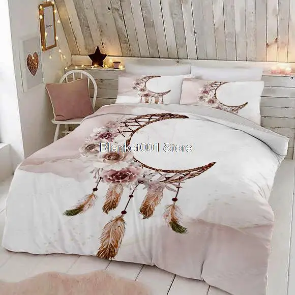 

Marble Dreamcatcher bedding sets duvet cover set bed sheet Pillowcase queen king Double size Flower Bed Linen bedspread 220x240