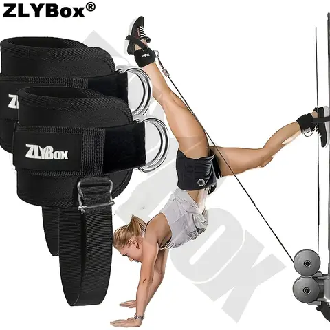 2Pcs Cable Training Machine Ankle Straps - Universal Size, High-Quality Thick Padding, Suitable for Men and Women for Glute Kickback Training