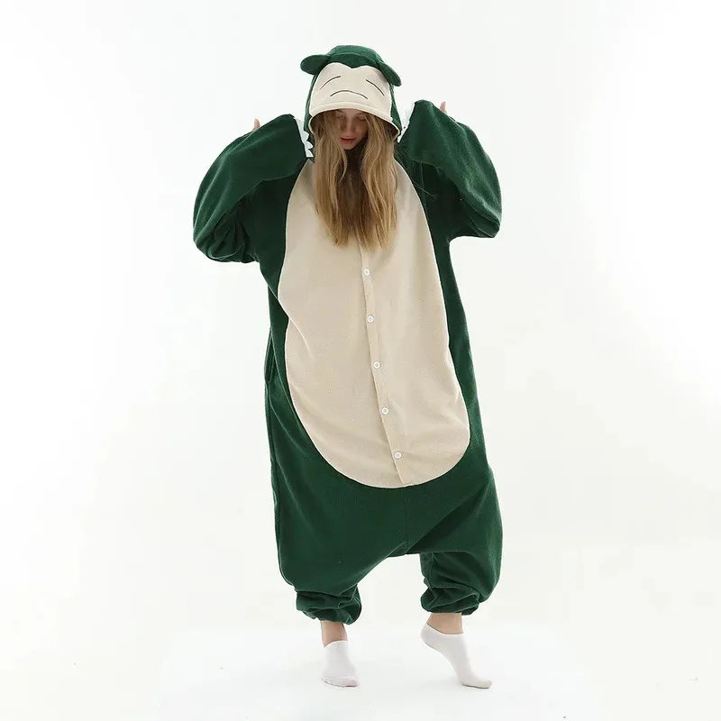 Baru 2025 Hewan Kigurumi Unicorn Snorlax Kartun Setelan Wanita Piyama Anime Onesies untuk Dewasa Pria Onsie Anak Laki-laki Perempuan Pakaian Rumah eqs9X