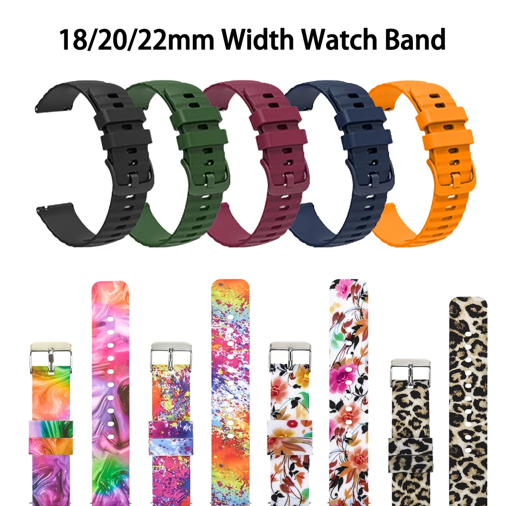 

18mm 20mm 22mm Watchband For Garmin Forerunner 265/245/265s/ Amazfit Bip U Pro/Amazfit GTR 47mm For Samsung Galaxy Watch 4 Strap