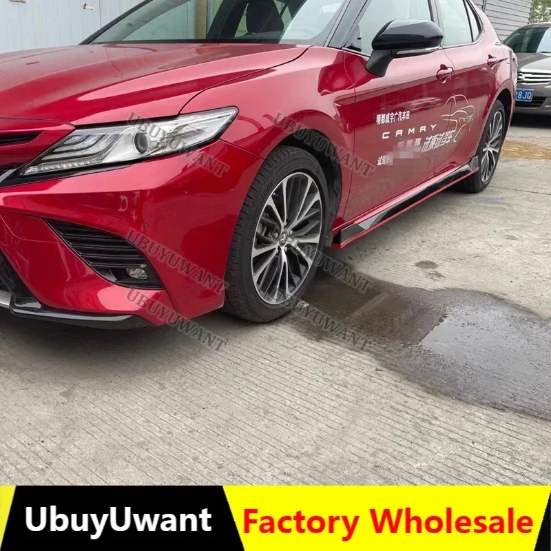 4 PCS For Toyota Camry (Only For Sports Version ) 2018 2019-2022 Car Front Lip Rear Bumper Diffuser Side Skirt SPORT Body kit