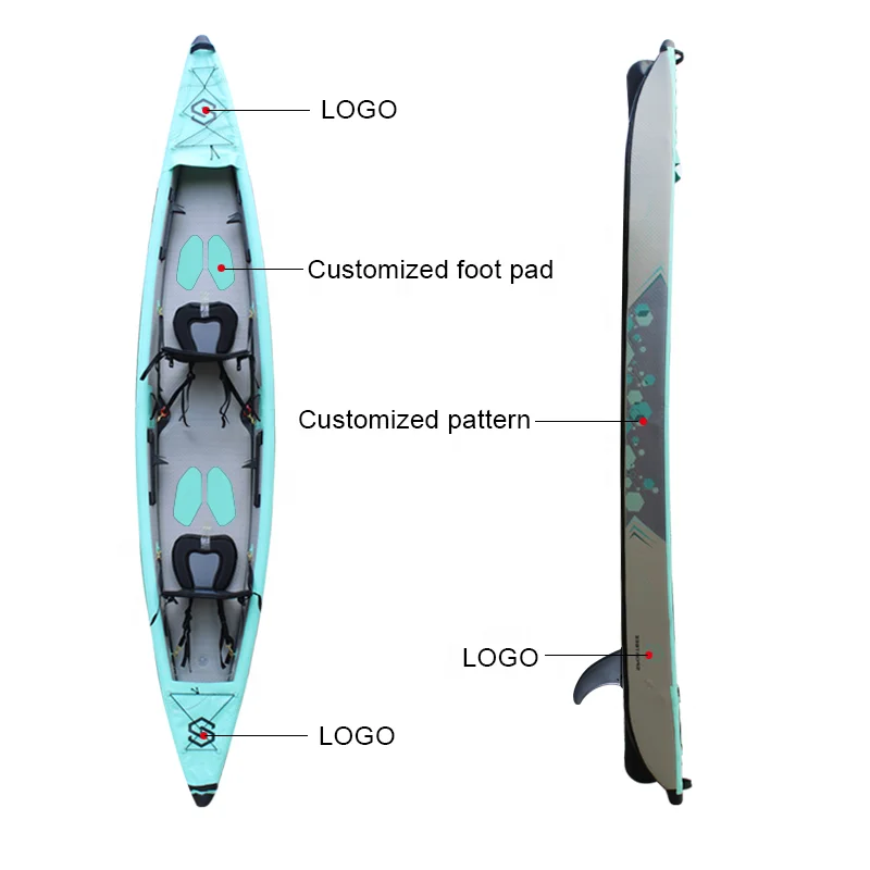 2023 Kayak da rafting gonfiabile per gommone usato popolare di nuovo design