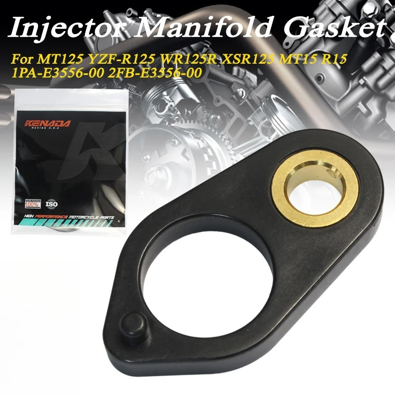 Прокладка впускного коллектора KENADA RACING для MT125, YZF-R125, WR125R, XSR125, MT15, R15 (артикулы 1PA-E3556-00, 2FB-E3556-00)