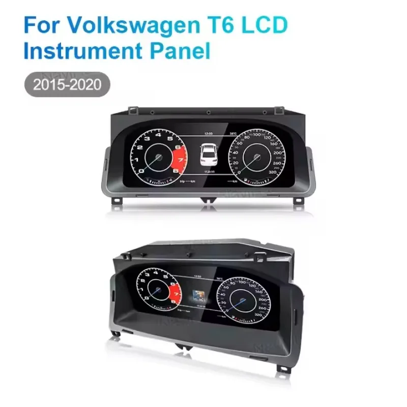 NaviHua Auto Speedometer For VW   T6 2015 2020 Virtual Cockpit  LCD Dashboard Car Digital Cluster