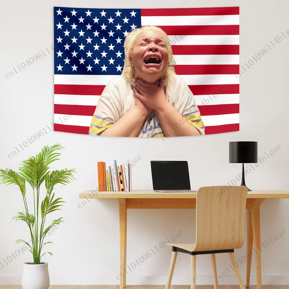 Tapisserie murale à thème patriotique, Expression émotionnelle, drapeau Vibrant, décor de fond, symbolisme culturel, décoration murale