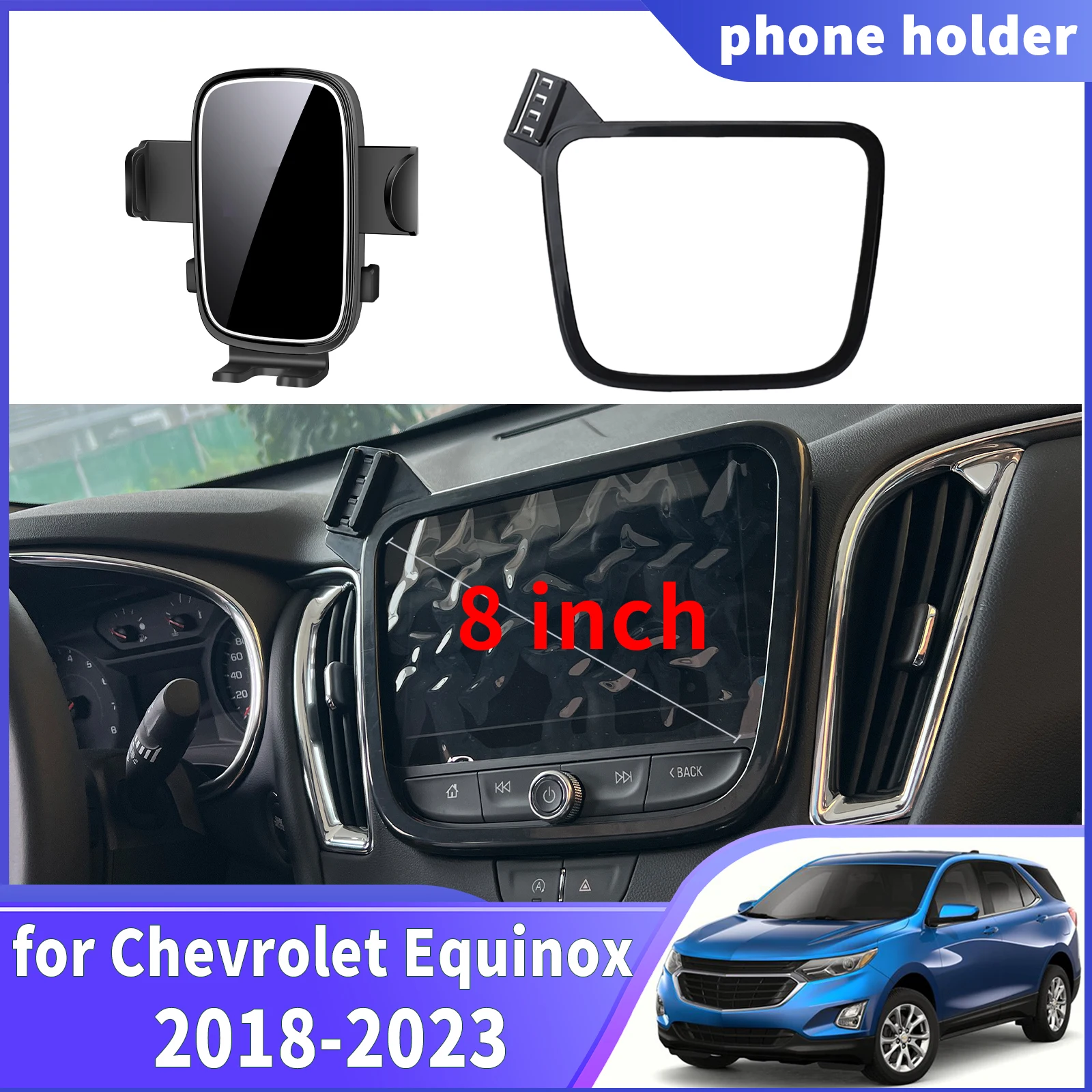 

fit for Chevrolet Equinox 2018 2019 2020 2021 2022 2023 Navigation Phone Holder Mount Customized Car accessoires