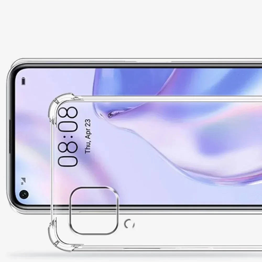เคสกันกระแทกสำหรับ Huawei P40 Lite เคสใสซิลิโคนนิ่มสำหรับ Huawei กรอบใส P40Lite สำหรับ HuaweiP40lite Funda Coque