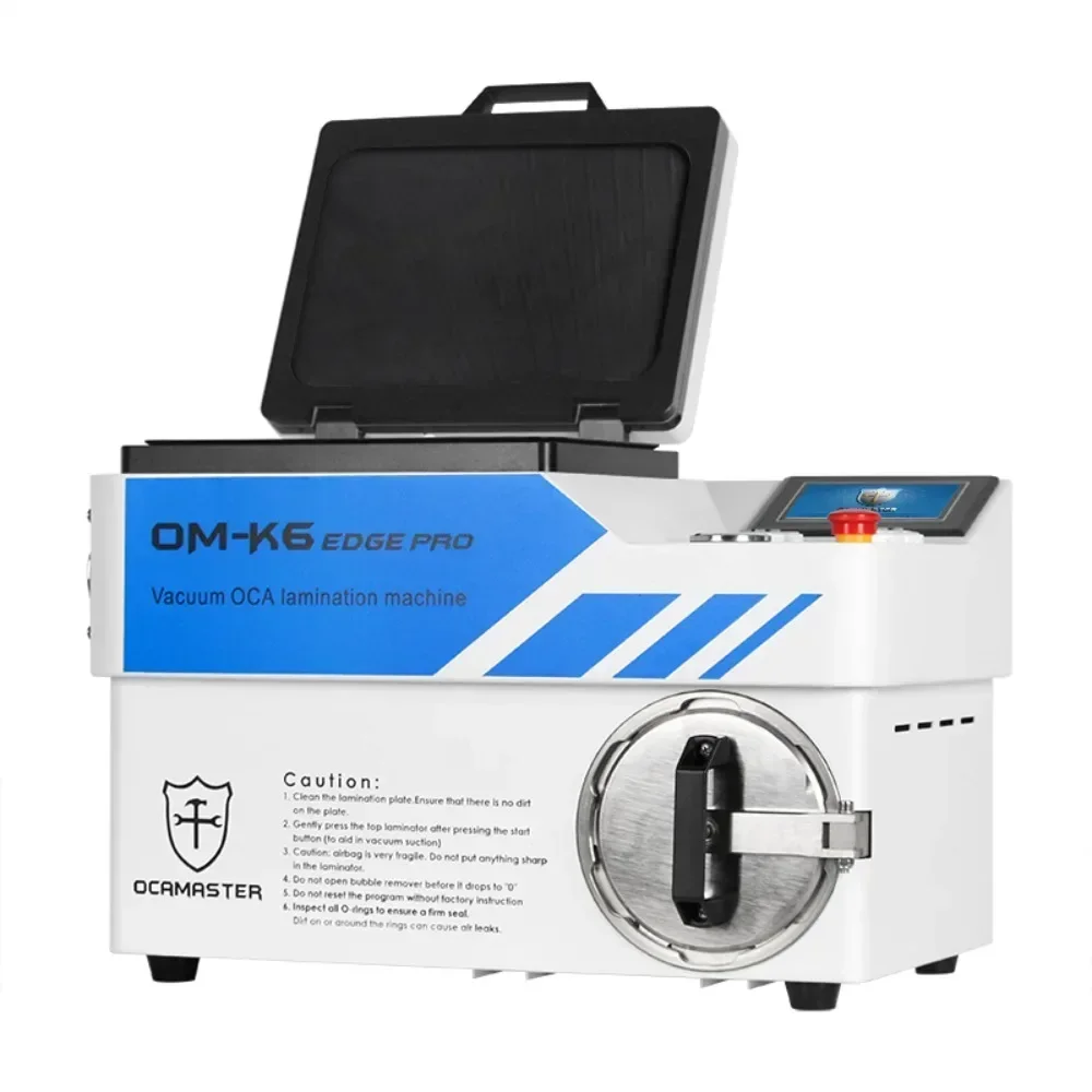 OCAmaster OM-K6 EDGE Pro Laminating Machine with 2L Vacuum Pump for IPhone for Samsung Lcd Repair Built-in Bubble Removing