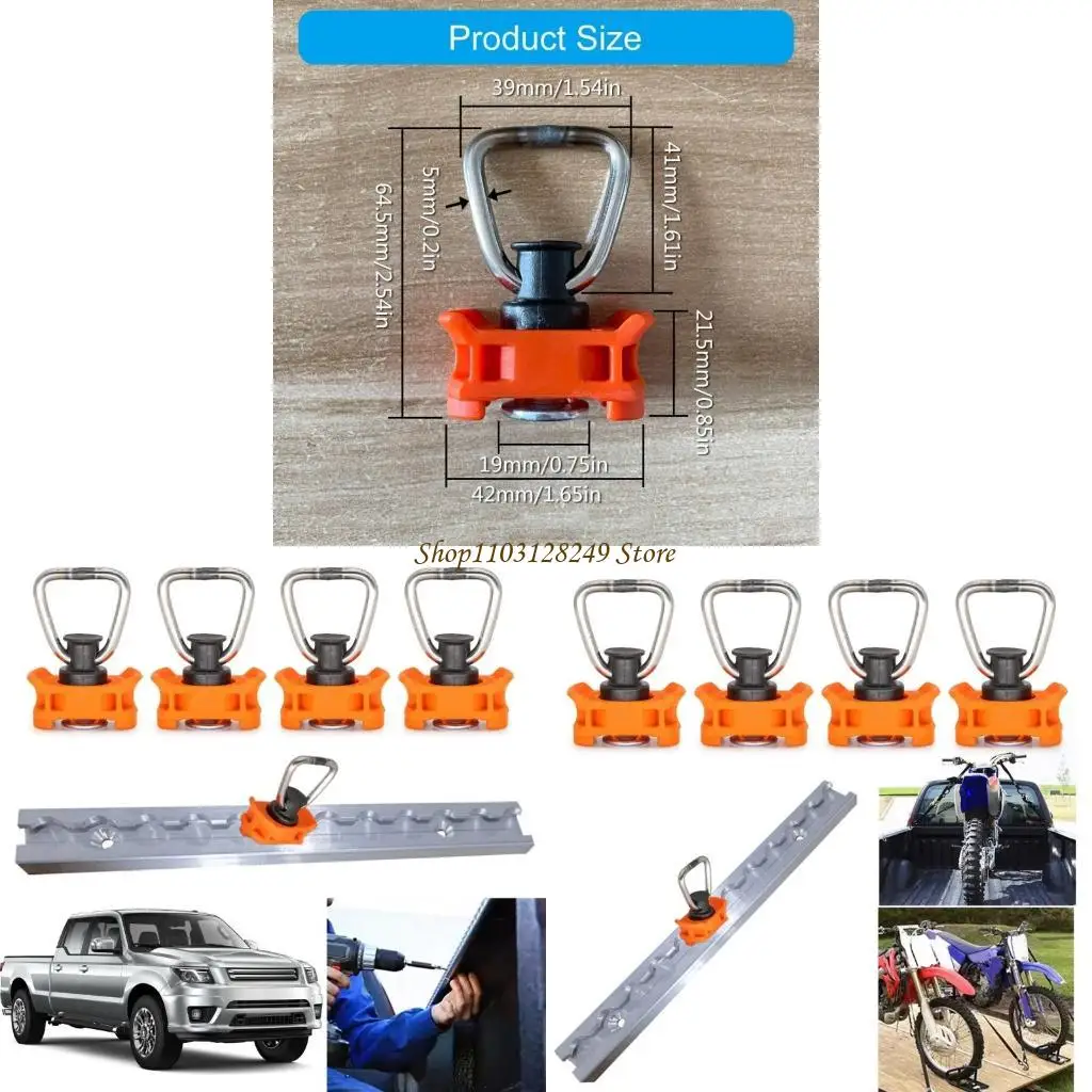 

N5KD Lashing Fitting With Trapezoidal Eyelet For Secure Cargo Vehicle Transport Motorhome Rear Garages Trailer Transport