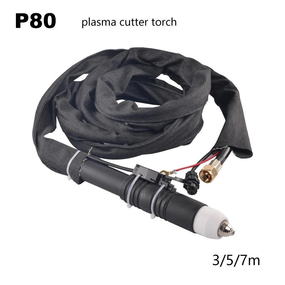 

Air Plasma Cutting Cutter Torch P80 Pilot Arc for LGK60 LGK80 LGK100 Cutting Machine Completed 10/16/23Feet Cable CNC