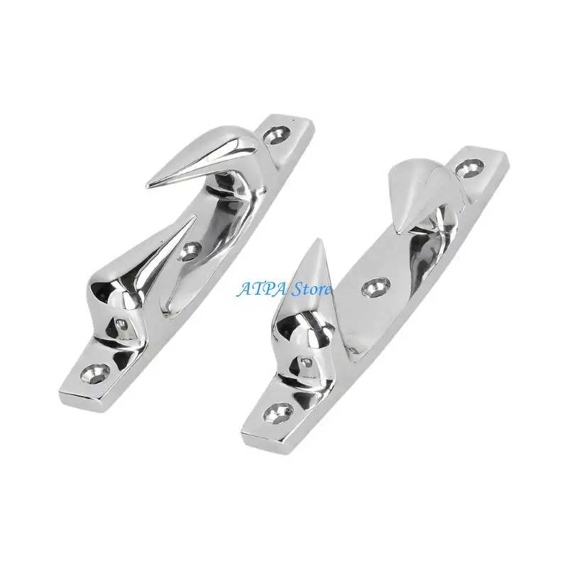 U13C Boat Deck Skene Chocks Pair with Smooth Rope Guide Channel Form for Boats Use