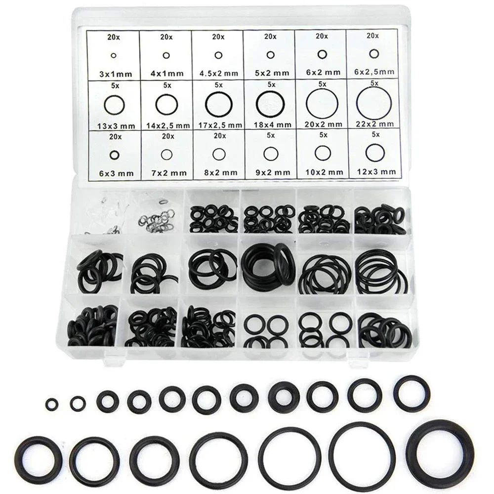 419/225-teiliges Set, universelles O-Ring-Sortiment, Größe 32, Nitril-Gummi-Ring-Dichtung, O-Ring-Dichtung für die Reparatur von Sanitär-Automobil-Wasserhahn – Detail 14