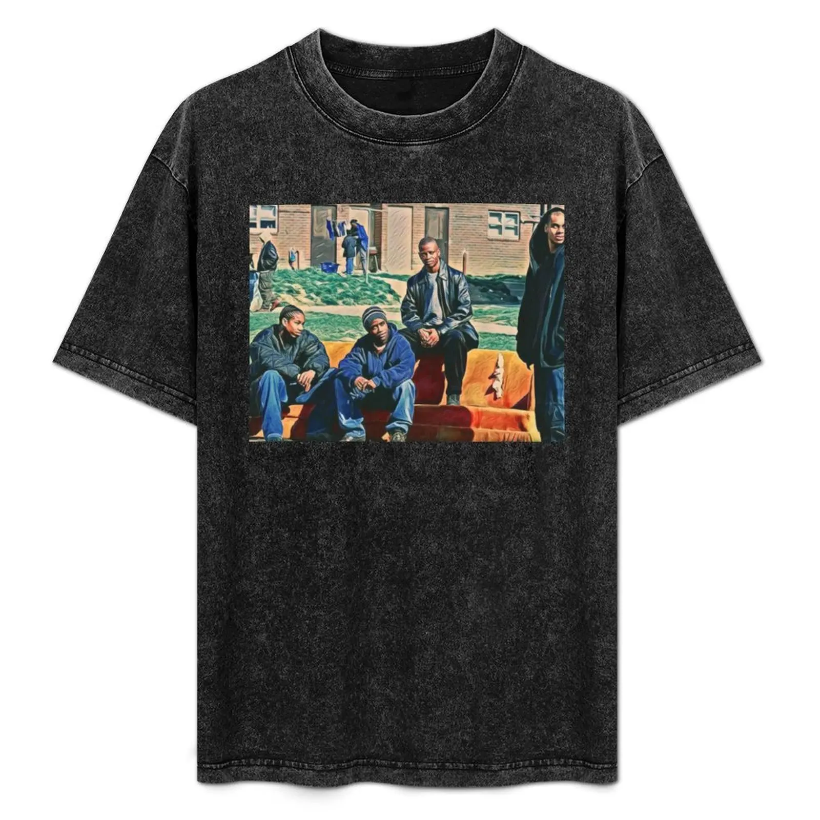 

Hustlers T-Shirt Simple Solid Color Crew Neck Tee