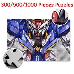 Anime japonês gundam quebra-cabeça brinquedos educativos das crianças brinquedos adultos jogos 300/500/1000 peças de madeira quebra-cabeça hd presente arte