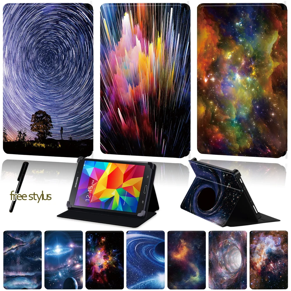 

Universal Tablet Stand Cover for Samsung Galaxy Tab 4/Tab 3/Tab 2/Tab 10.1/Tab 10.1 LTE Anti-Dust PU Leather Protective Case