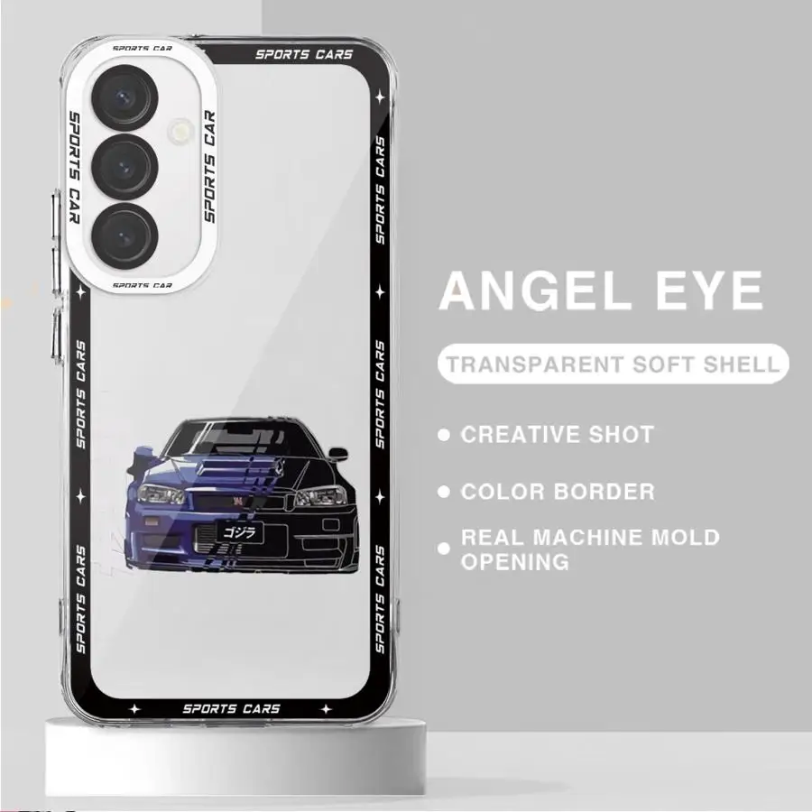 JDM Sports Cars phone Case for Samsung A11 A12 A13 A14 A15 A23 4G 5G A24 4G A25 A33 A34 A53 A54 A35 A55 5G