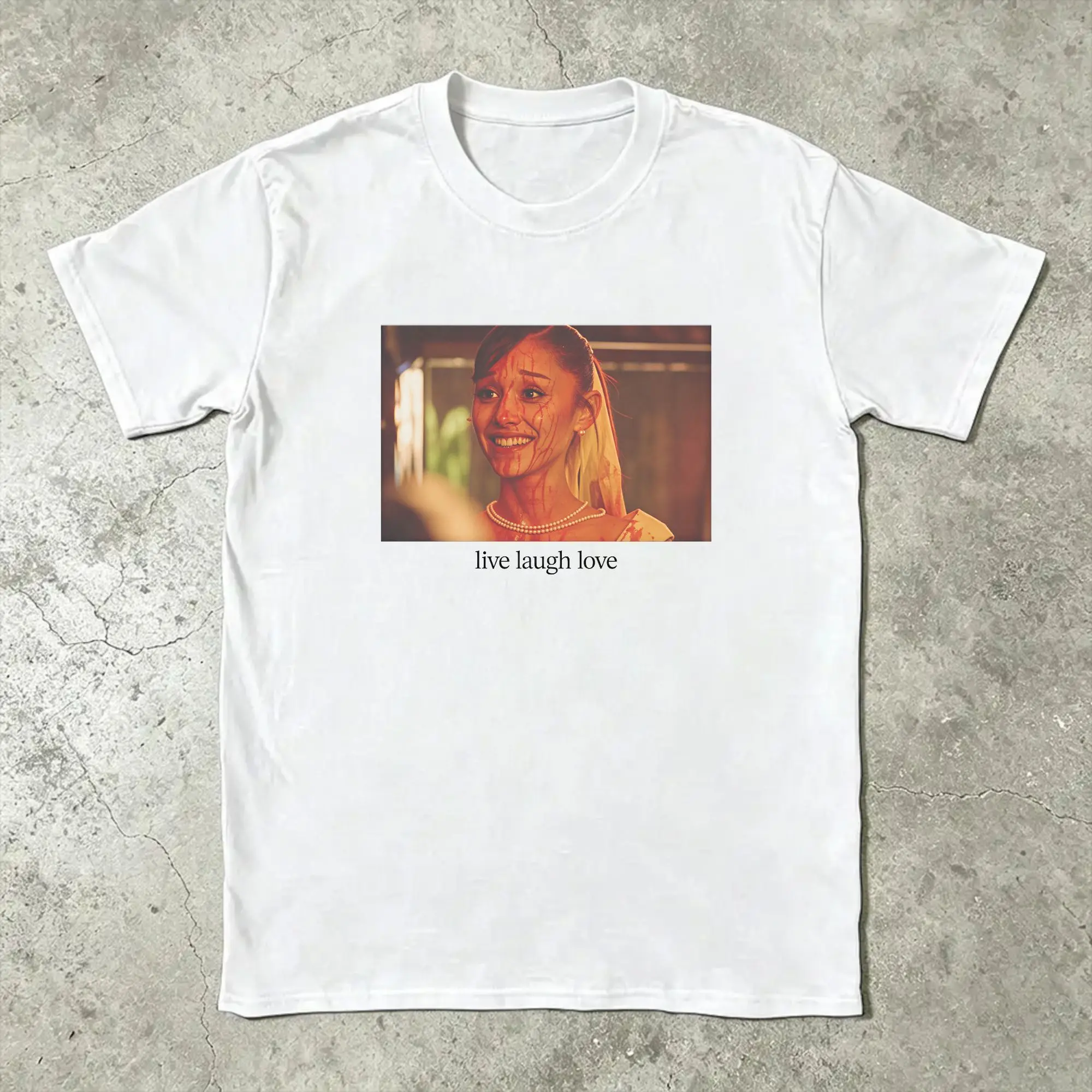 A-Ariana Grande Petal Core T-Shirt Summer  Pure Cotton T Shirts For Couple Trendy  Tee Shirt Short Sleeve Street Style Clothes