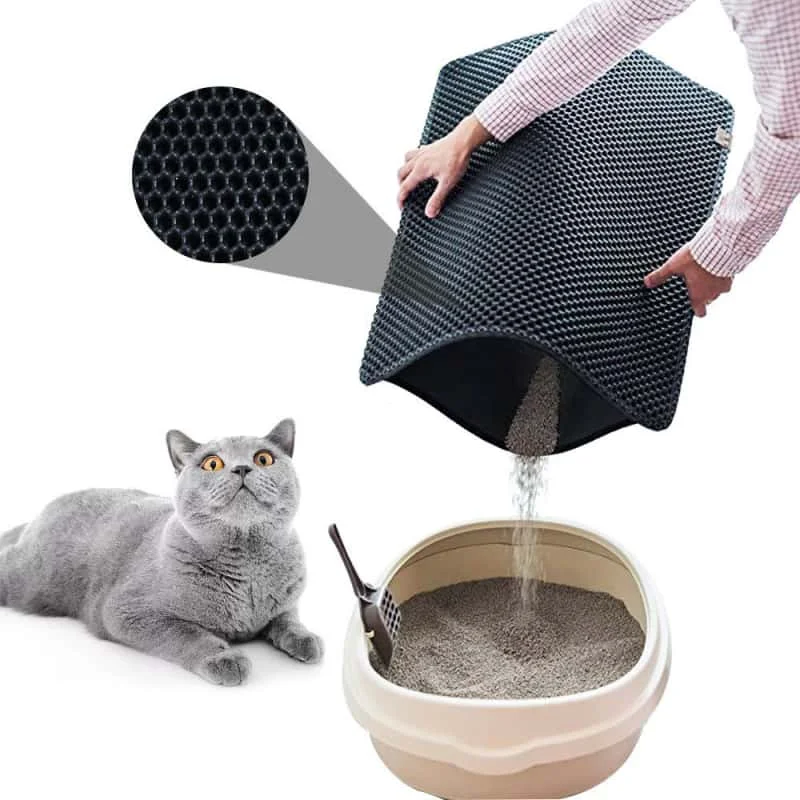 

Pet Cat Litter Mat Eva Double Layer Cat Litter Mat Cat Litter Basin Sand Falling Mat Eva Cat Litter Mat Cat Nest Mat Pet Mat