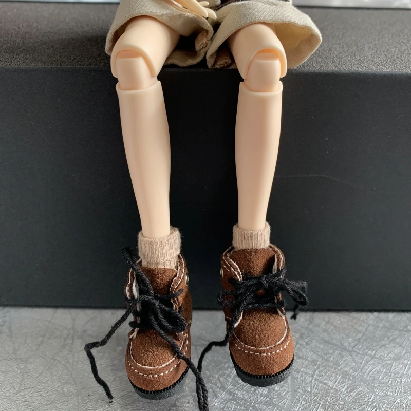Tilda Puppenstiefel für Blythe Puppenspielzeug, 1/6 Gelenkpuppenschuhe für OB24 OB22 Azone BJD Puppet Mädchen Kleidung Kleid Schuhe Zubehör