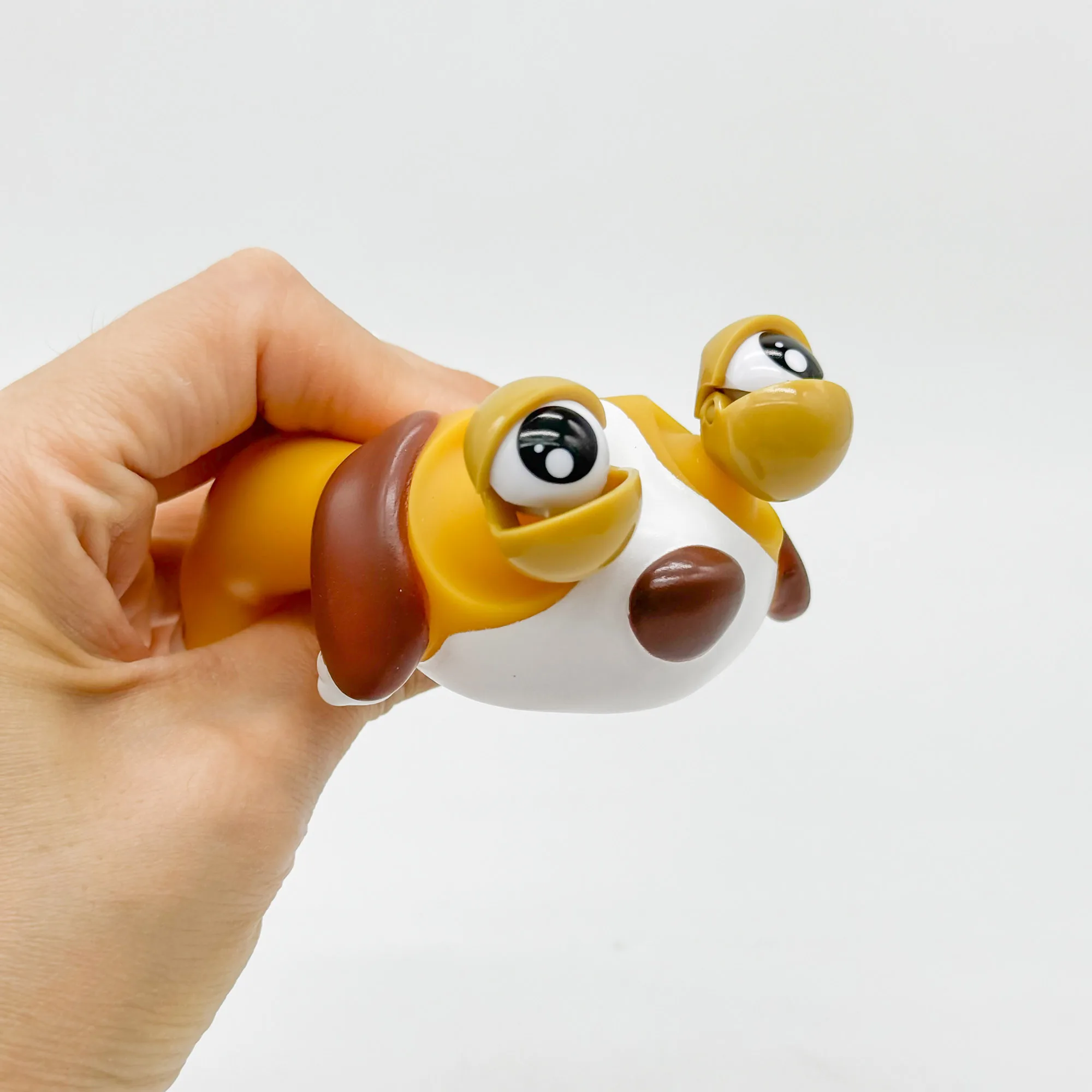 Alívio do estresse espremer brinquedos engraçados kawaii olhos grandes filhote de cachorro bonito figuras de cachorro borracha macia anti-stress crianças presente