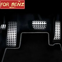 Stainless Steel Car Pedals For Mercedes Benz C E S GLK SLK CLS SL-Class W203 W204 W211 W212 W210 Gas Brake Footrest Pad Cover