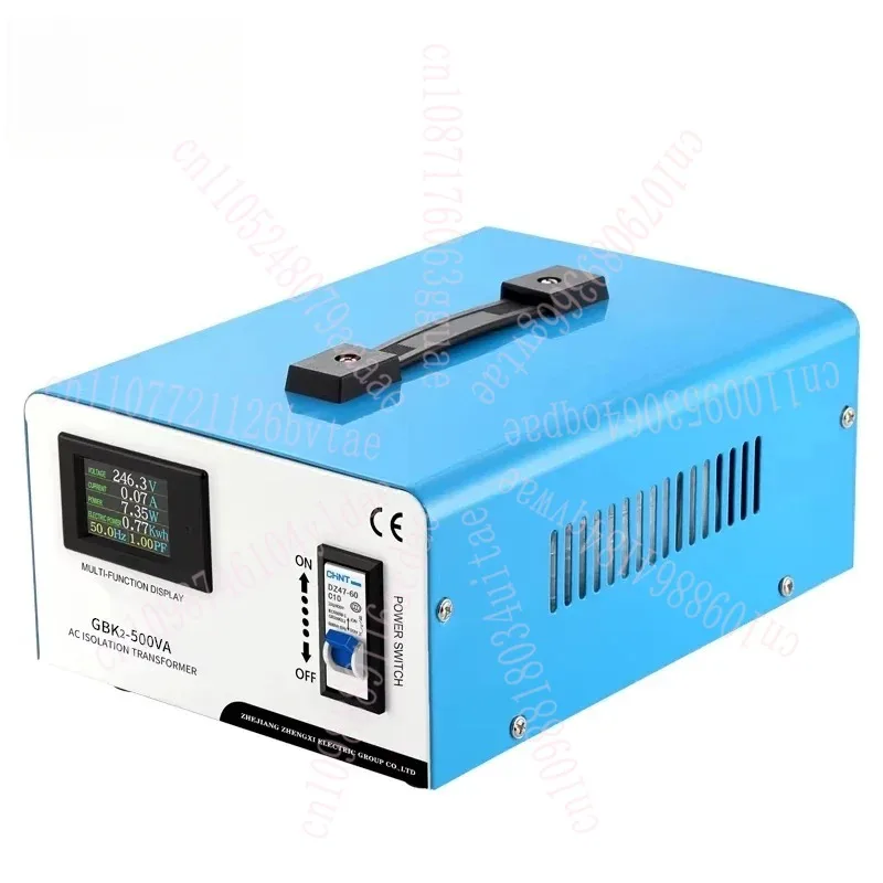 excellent quality GBK-500VA 1000VA single phase 1000kw 220V/220VAC LCD intelligent isolation transformer