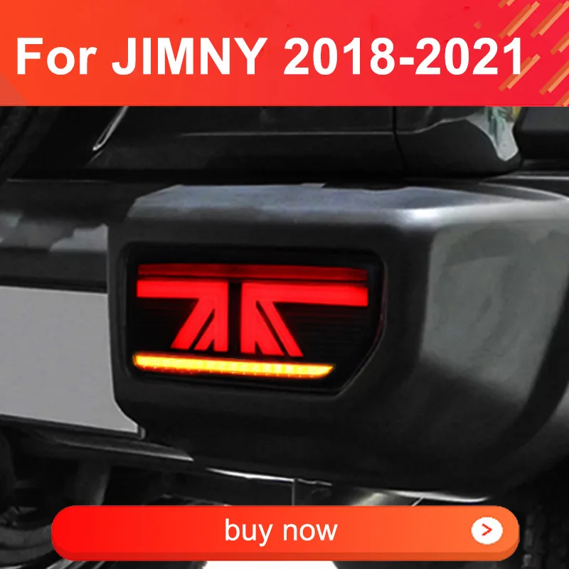 2pcs LED Tail light Assembly For Suzuki Jimny 2018-2021 Taillights Plug and Play with LED Running Dynamic Turning Rear Tail lamp