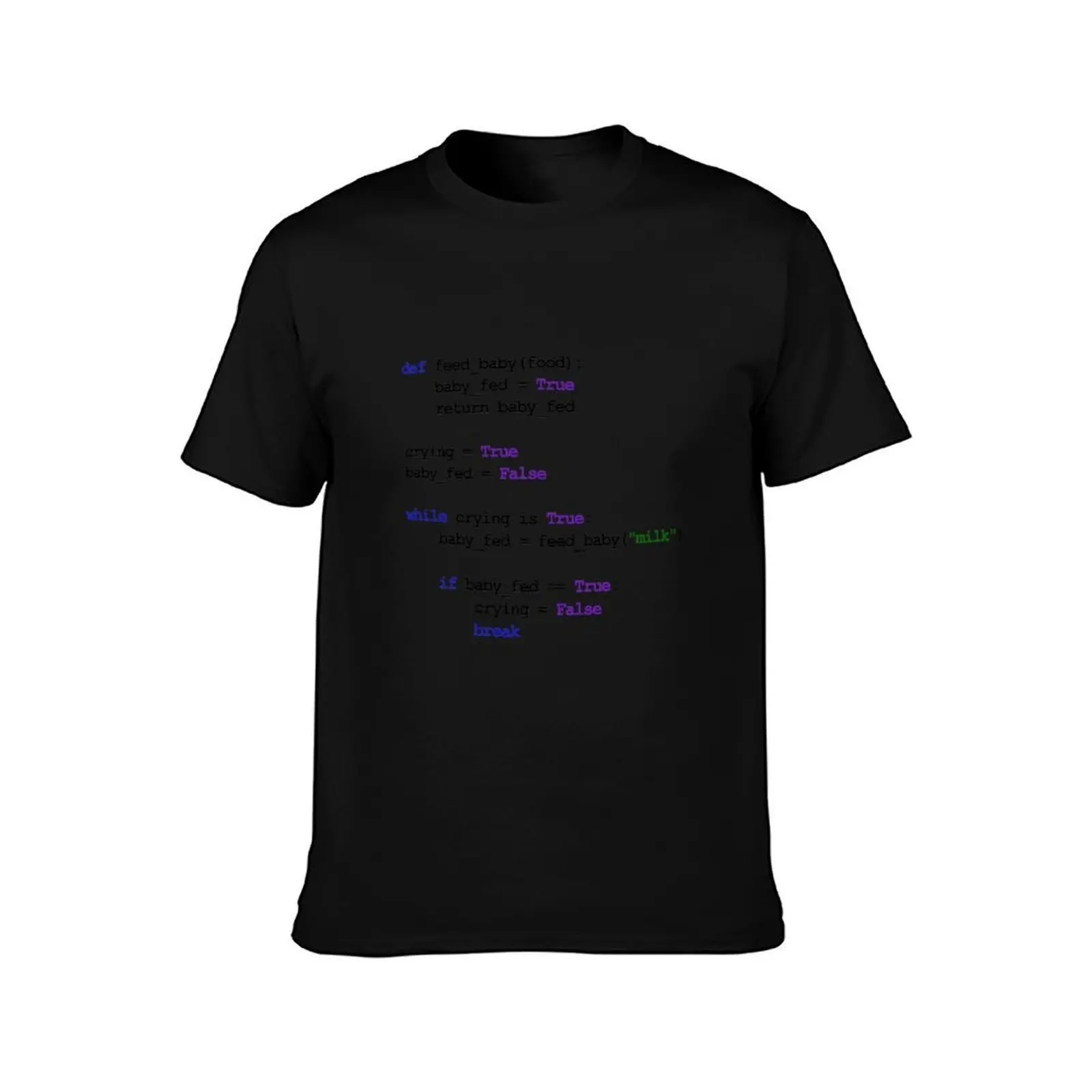 Python Code New Baby - Rock baby to sleep T-Shirt Christmas Theme Tee Top T-Shirt