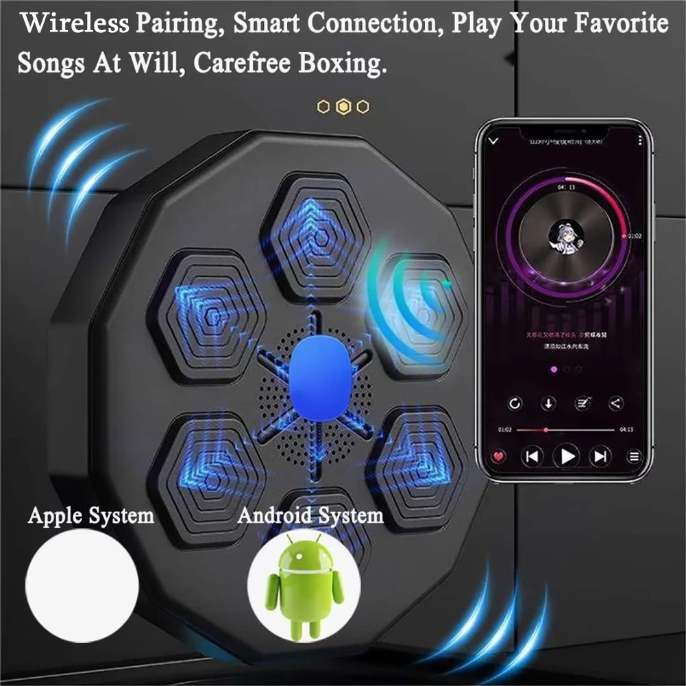 Wall Mounted Boxing Exercise Equipment 2500MAH Rechargeable Battery Boxing Reaction Target for Boxing/Agility Reaction Exercise