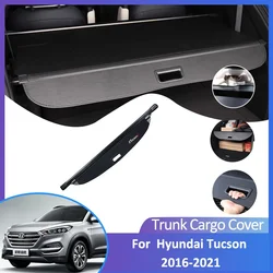 For Hyundai Tucson TL N-Line 2016 2017 2018 2019 2020 2021 Auto Rear Trunk Cargo Cover Retractable Luggage Curtain Accessories