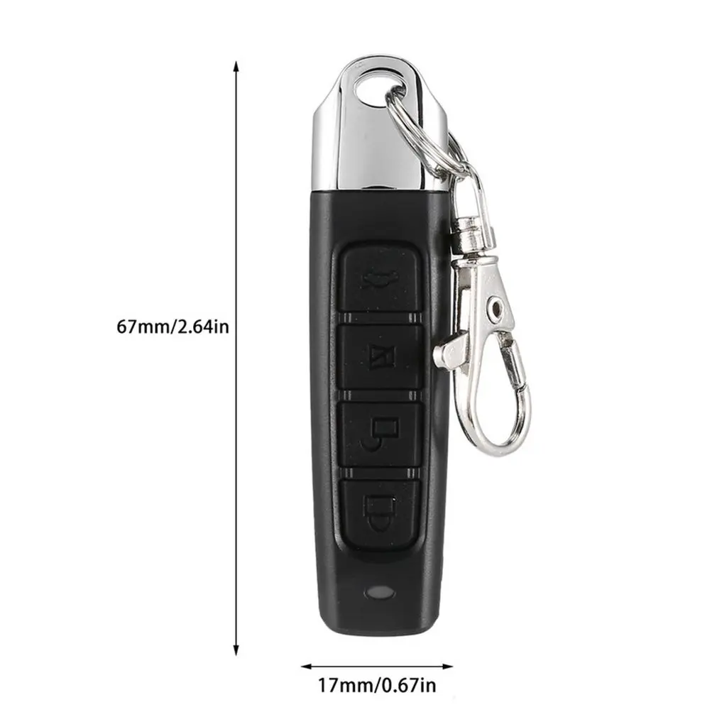 433MHZ Clone Fixed Learning Code Cloning Remotes Control Duplicator Clone 4 Buttons Garage Command Opener for Garage Door