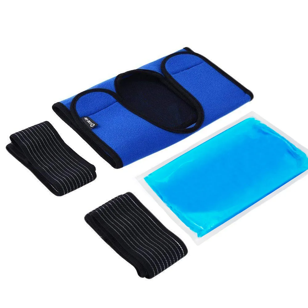 Multi-Purpose Reusable Gel Ice Pack With Fabric Sleeve Hot Cold Compress Pack For Shoulder Waist Knee Sports Injury Pain Relief