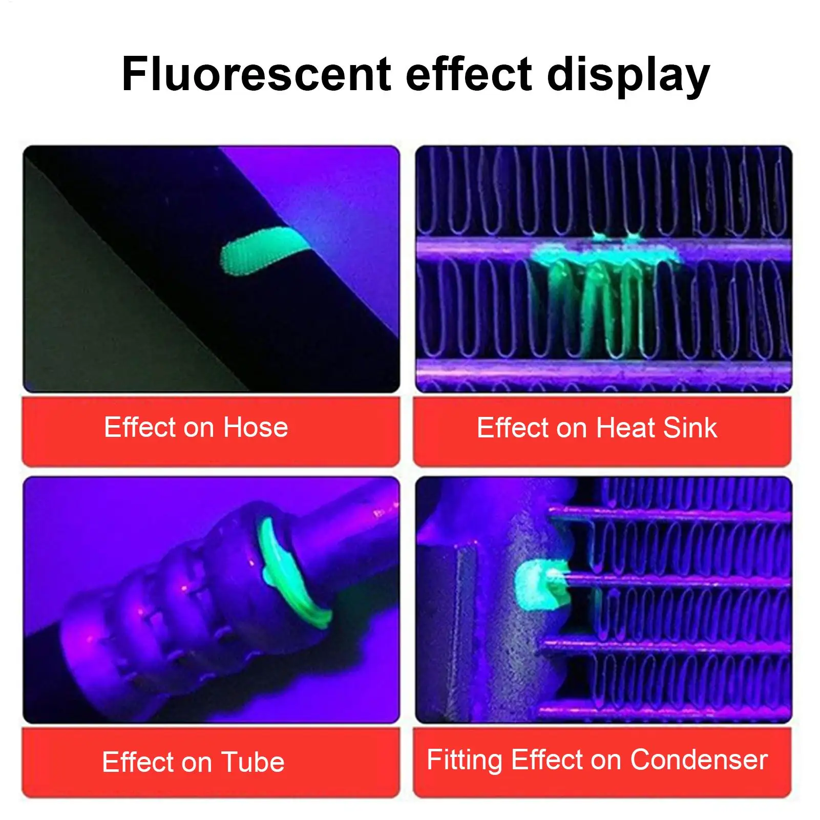 Car Air Conditioning Repair Kit Fluorescent Leak Detection Tool Auto AC diagnostic tool Leakage Tester UV Dye for Refrigerators