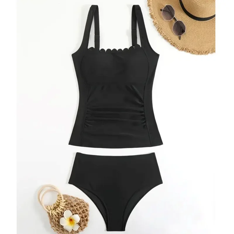 Summer Swimsuits Tankini Set Female Swimwear Push Up For Beach Swimming Wear Two-Piece Bathing Suits Pool Women's Swimming Suit