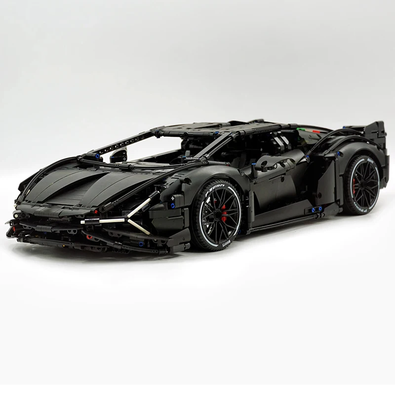 MOC 40001B High-tech Technology Super Black Knigh Sports Hypercar Model Building Blocks Puzzle DIY Toys Birthday Gifts For Kids