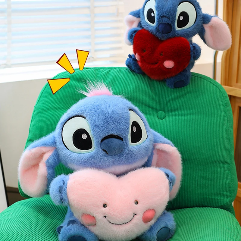 25/45 سنتيمتر ديزني شعبية القلب المعانقة غرزة ألعاب من نسيج مخملي دمية لطيف دوول عيد الحب فتاة هدية الكرتون الأطفال وسادة