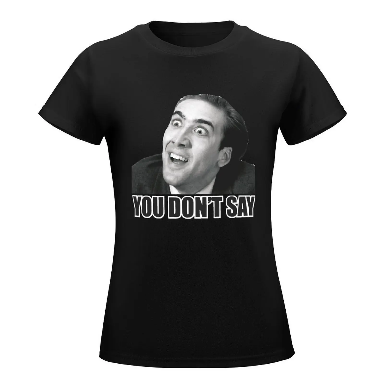 Nicolas Cage Meme T-Shirt oversized vintage summer clothes clothes for woman